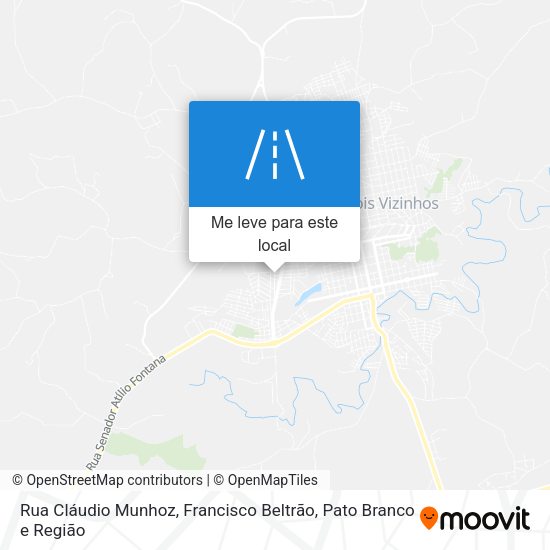 Rua Cláudio Munhoz mapa