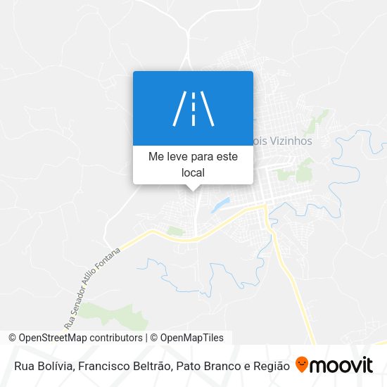 Rua Bolívia mapa