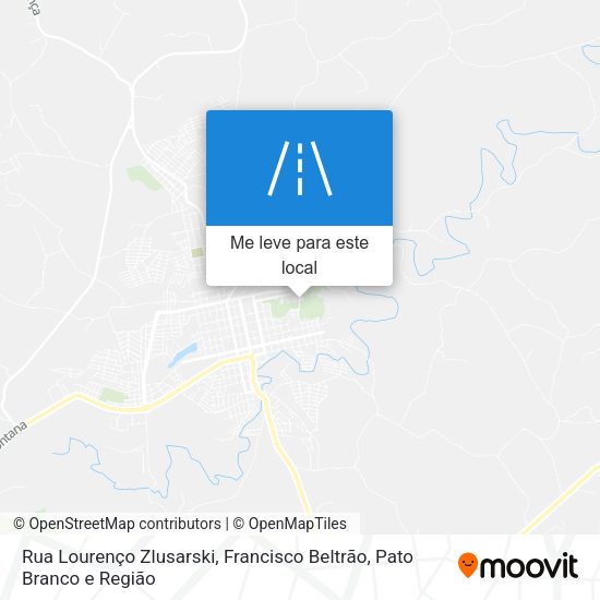 Rua Lourenço Zlusarski mapa