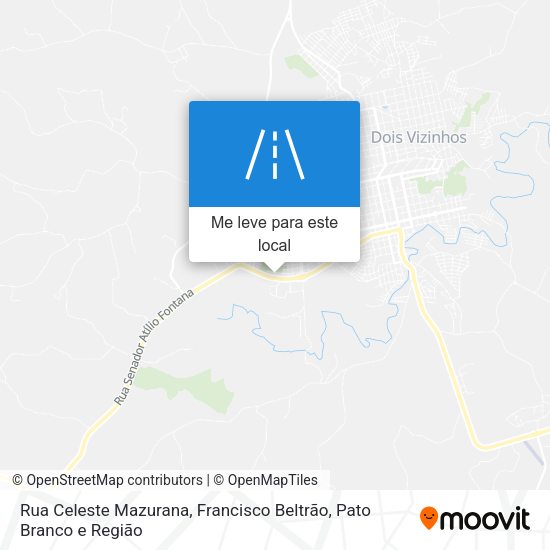 Rua Celeste Mazurana mapa