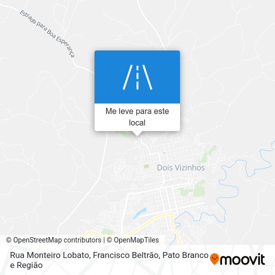 Rua Monteiro Lobato mapa