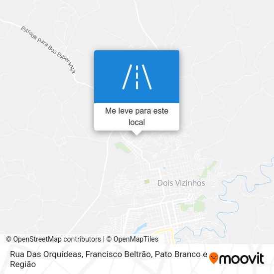 Rua Das Orquídeas mapa