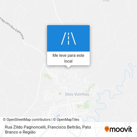 Rua Zildo Pagnoncelli mapa