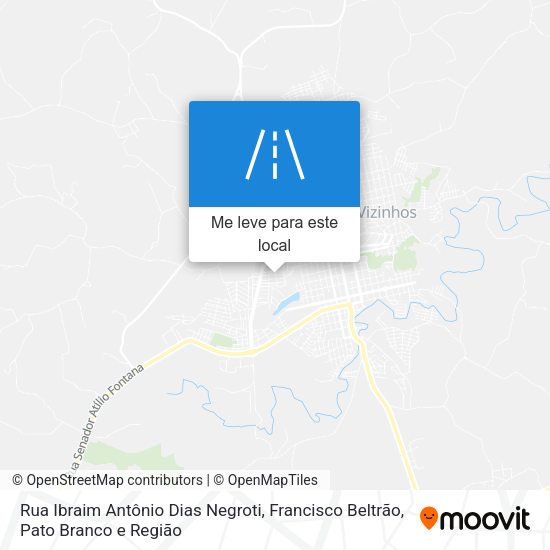Rua Ibraim Antônio Dias Negroti mapa