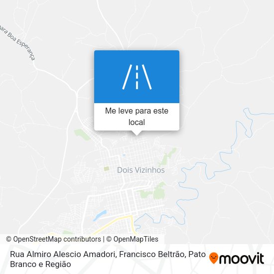 Rua Almiro Alescio Amadori mapa