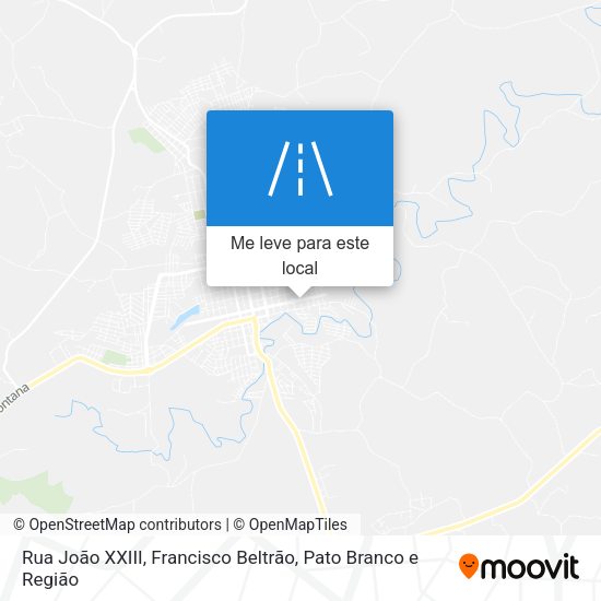 Rua João XXIII mapa