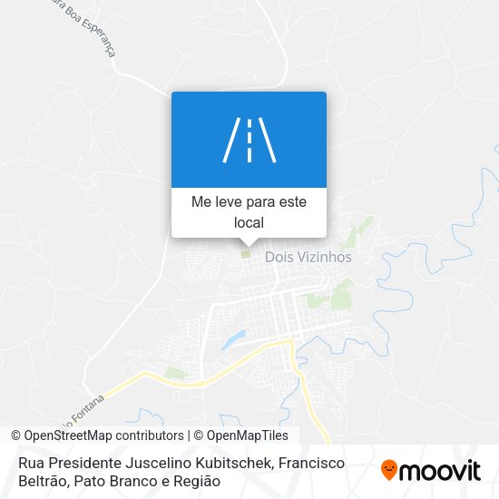 Rua Presidente Juscelino Kubitschek mapa