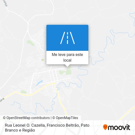Rua Leonel O. Cazella mapa