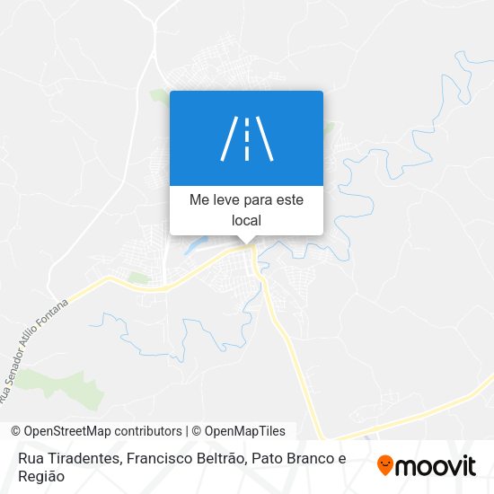 Rua Tiradentes mapa