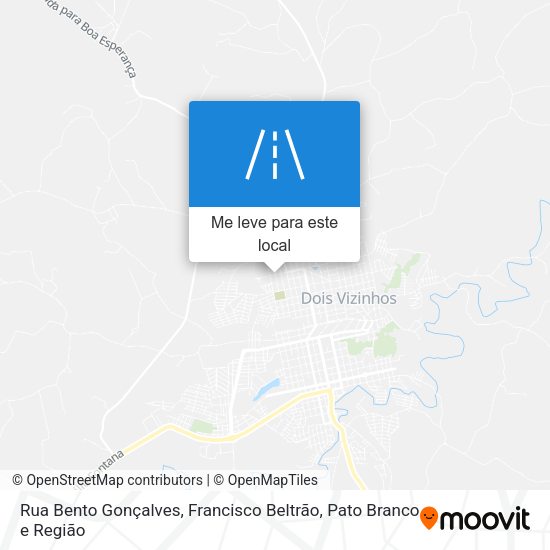 Rua Bento Gonçalves mapa