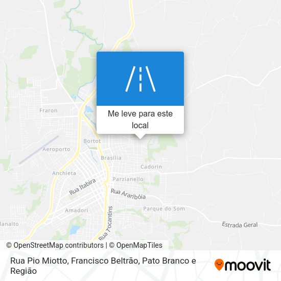 Rua Pio Miotto mapa