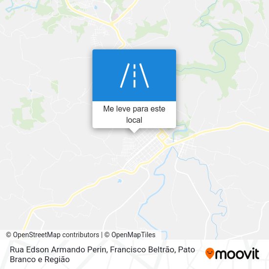 Rua Edson Armando Perin mapa