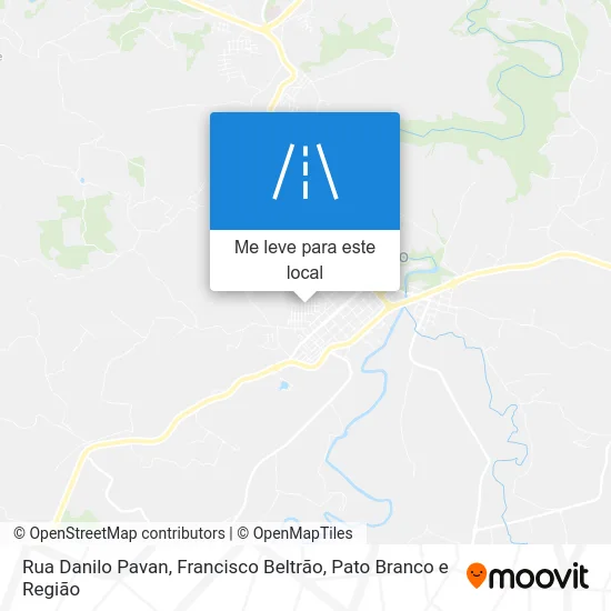 Rua Danilo Pavan mapa