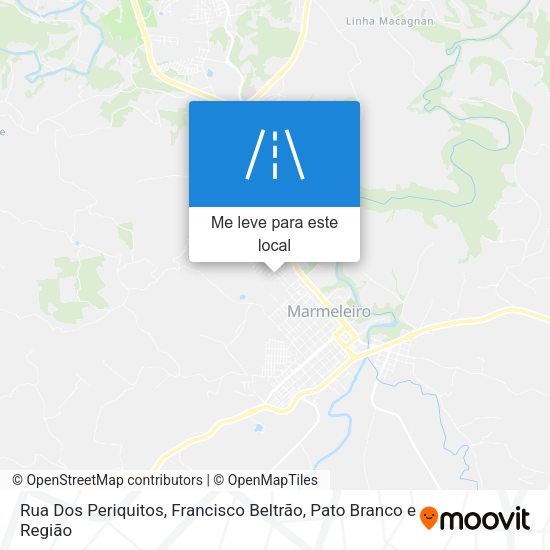 Rua Dos Periquitos mapa