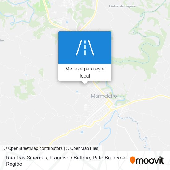 Rua Das Siriemas mapa