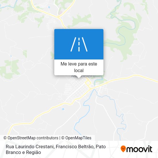 Rua Laurindo Crestani mapa