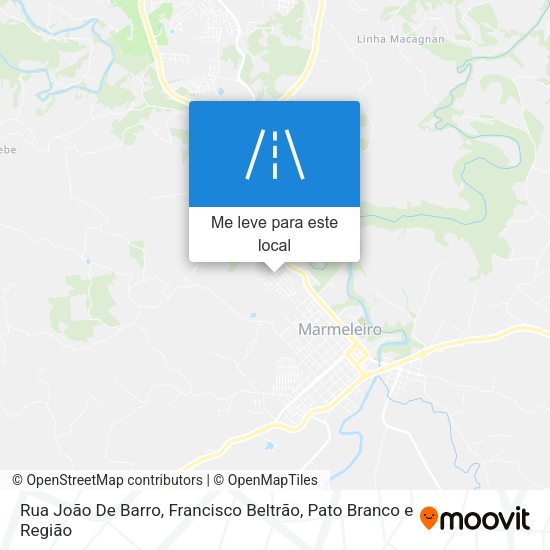 Rua João De Barro mapa