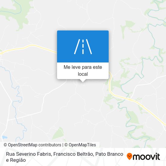 Rua Severino Fabris mapa
