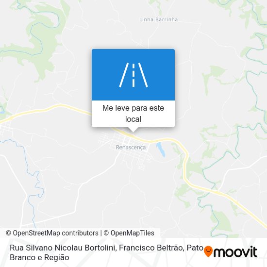 Rua Silvano Nicolau Bortolini mapa