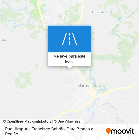 Rua Uirapuru mapa