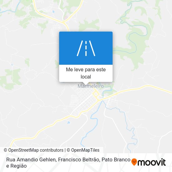 Rua Amandio Gehlen mapa