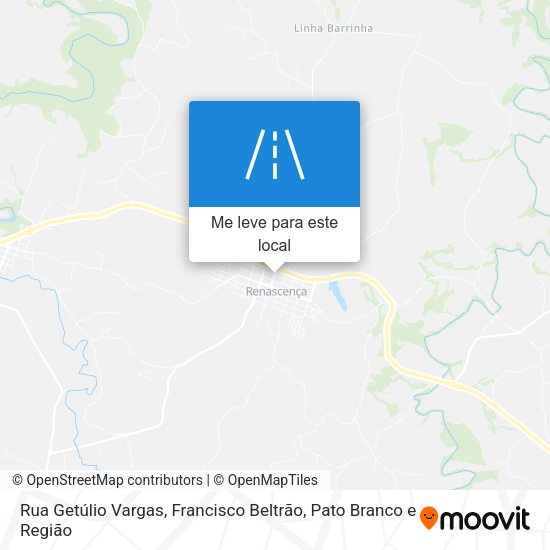 Rua Getúlio Vargas mapa