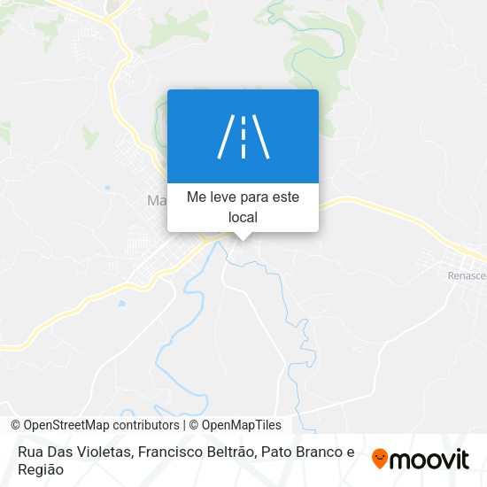 Rua Das Violetas mapa