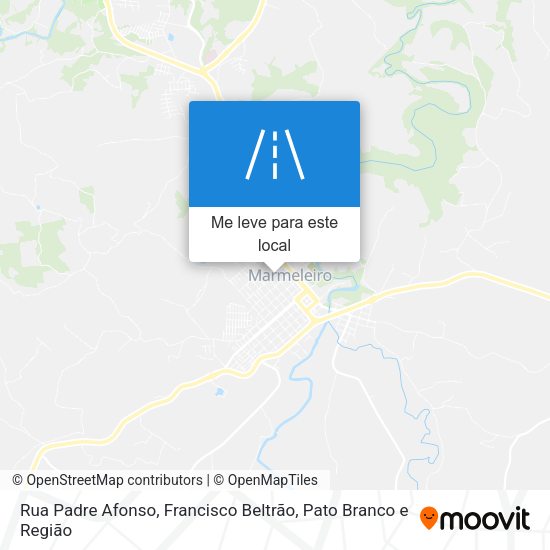 Rua Padre Afonso mapa
