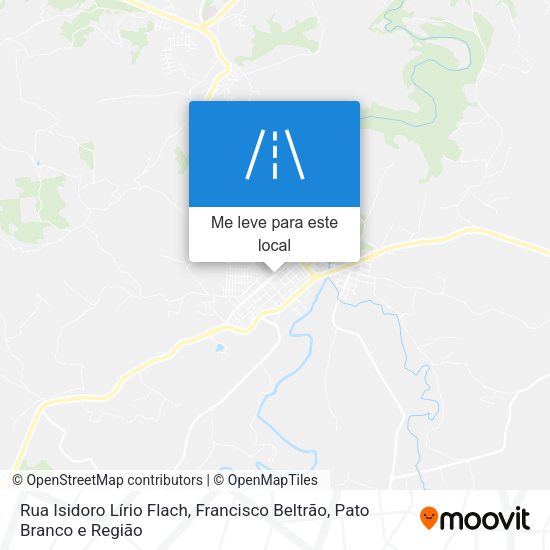 Rua Isidoro Lírio Flach mapa