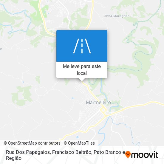 Rua Dos Papagaios mapa