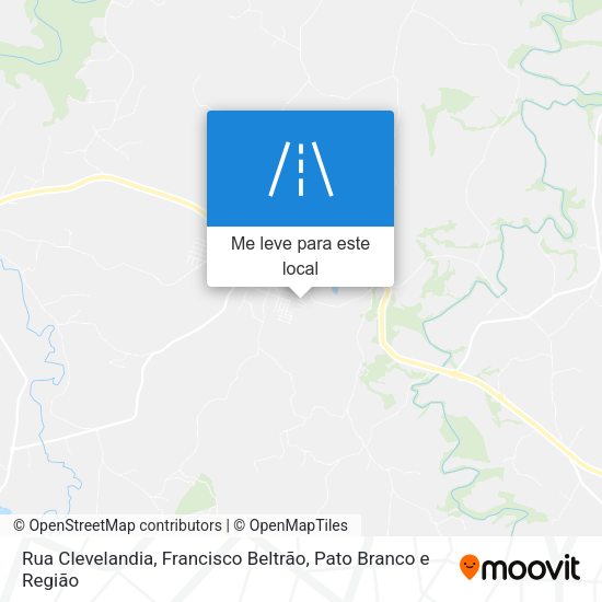 Rua Clevelandia mapa