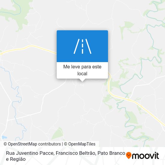 Rua Juventino Pacce mapa
