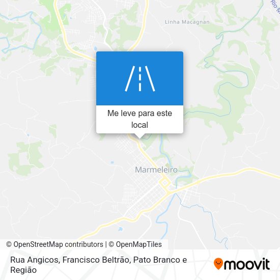 Rua Angicos mapa