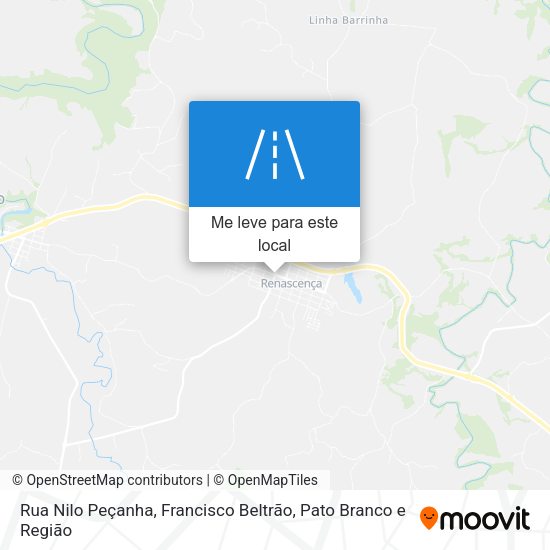 Rua Nilo Peçanha mapa