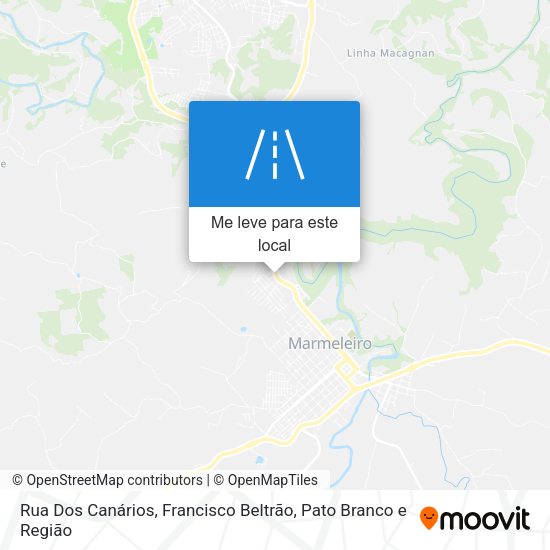 Rua Dos Canários mapa