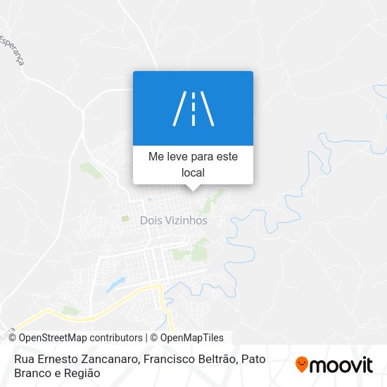 Rua Ernesto Zancanaro mapa