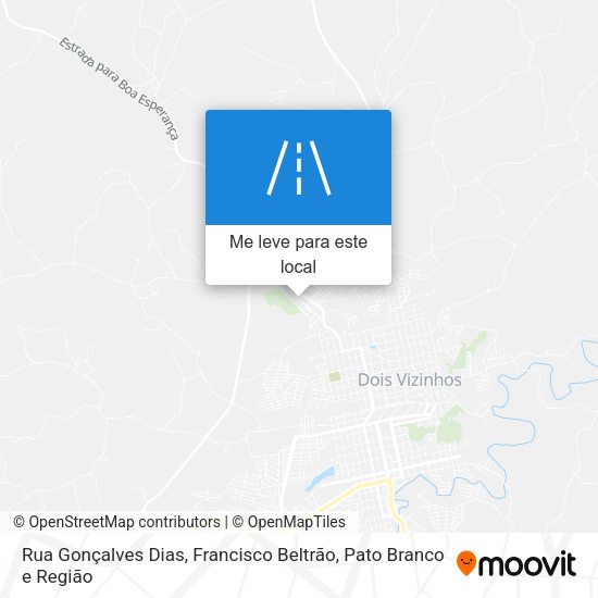 Rua Gonçalves Dias mapa