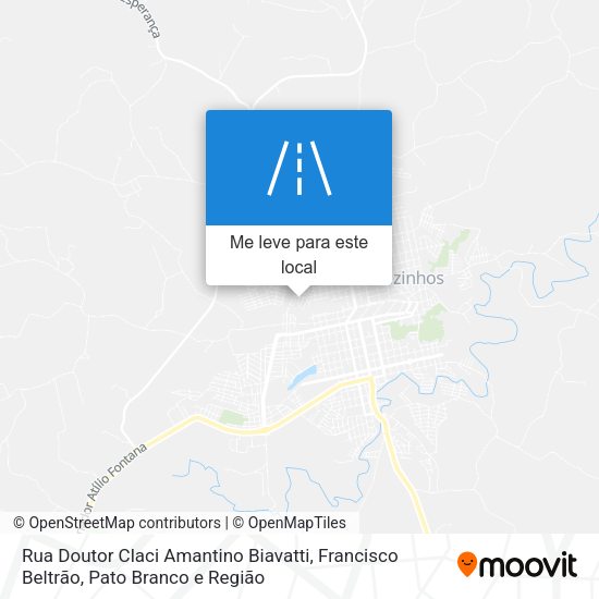 Rua Doutor Claci Amantino Biavatti mapa