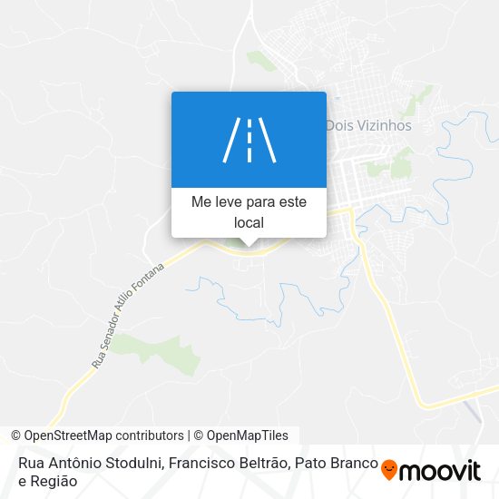 Rua Antônio Stodulni mapa