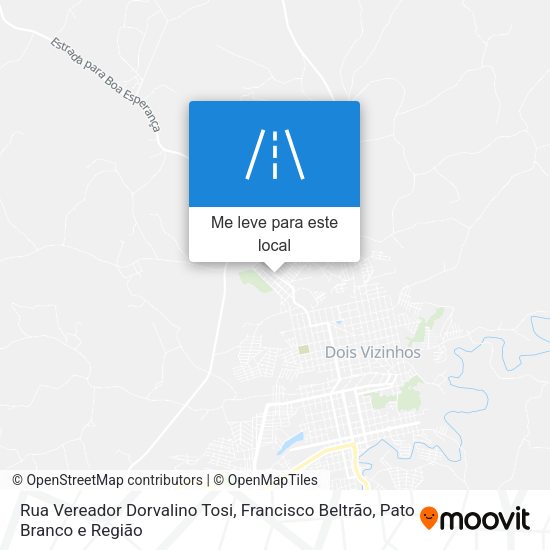 Rua Vereador Dorvalino Tosi mapa