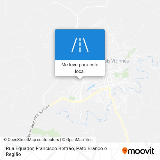 Rua Equador mapa