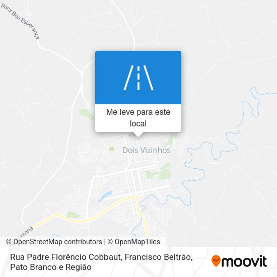 Rua Padre Florêncio Cobbaut mapa