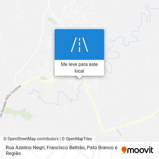 Rua Azelino Negri mapa