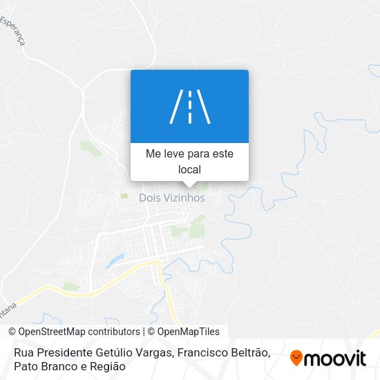 Rua Presidente Getúlio Vargas mapa