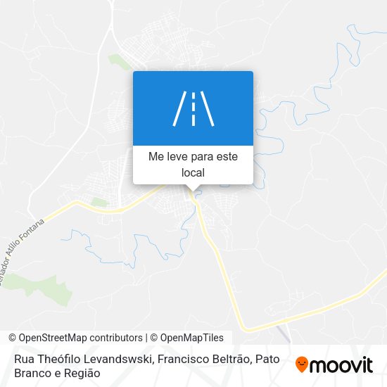 Rua Theófilo Levandswski mapa
