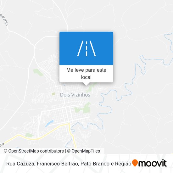 Rua Cazuza mapa