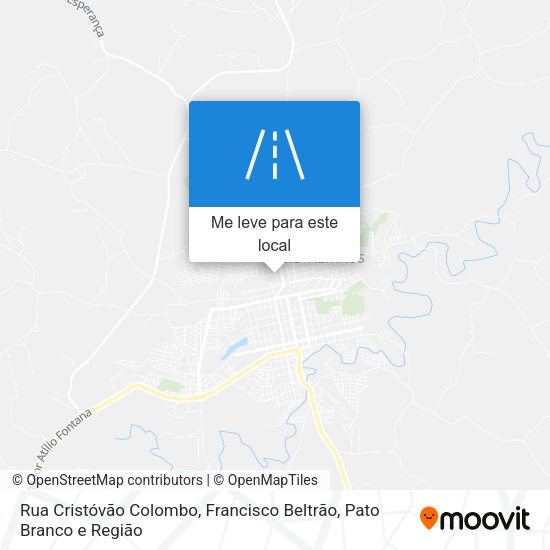 Rua Cristóvão Colombo mapa