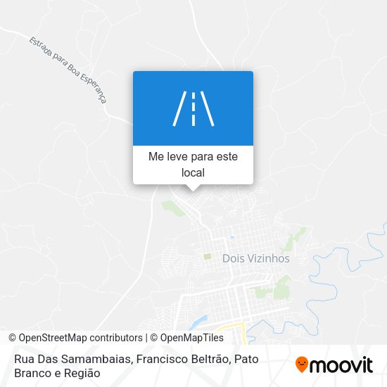 Rua Das Samambaias mapa