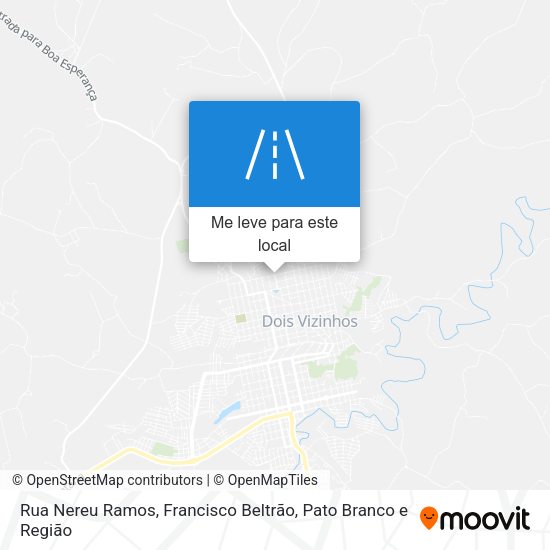 Rua Nereu Ramos mapa
