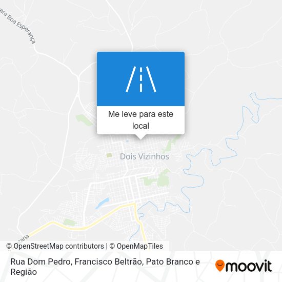 Rua Dom Pedro mapa